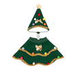 thumbnail image 1 of Christmas Dog Outfit, Festive Holiday Pet Clothing for Small Dogs, Decorative Christmas Apparel for Family Parties Photos Gatherings and Seasonal Events, 1 of 6