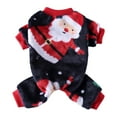thumbnail image 1 of Christmas Dog Pajamas Fleece Dog Sweater Holiday Pet Outfit for Small Medium Dogs Girl Boy Puppy Clothes Onesie, 1 of 5