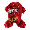 thumbnail image 1 of Christmas Dog Pajamas Dog Sweater Holiday Pet Outfit for Small Medium Dogs Girl Boy Puppy Clothes Onesie, 1 of 5