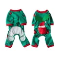 thumbnail image 1 of Christmas Dog Pajamas Soft Jumpsuit with Angel Wing Design Holiday Pjs for Small Dogs Cats Puppy Outfit Winter Onesies Pet Clothes for Photoshoot Party Wear New Year Apparel, 1 of 6