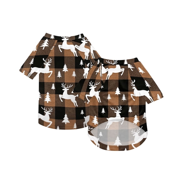 Christmas Dog Pajamas Xmas Pet Pjs with Snowman Elk Patterns Christmas Dog Onesie Jumpsuits Jammies Clothes Stretchy Shirts Comfy Outfit Costume Apparel for Small Medium Large Dogs