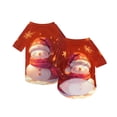 thumbnail image 1 of Christmas Dog Pajamas Xmas Pet Pjs with Snowman Elk Patterns Christmas Dog Onesie Jumpsuits Jammies Clothes Stretchy Shirts Comfy Outfit Costume Apparel for Small Medium Large Dogs, 1 of 5