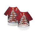 thumbnail image 1 of Christmas Dog Pajamas Xmas Pet Pjs with Snowman Elk Patterns Christmas Dog Onesie Jumpsuits Jammies Clothes Stretchy Shirts Comfy Outfit Costume Apparel for Small Medium Large Dogs, 1 of 5