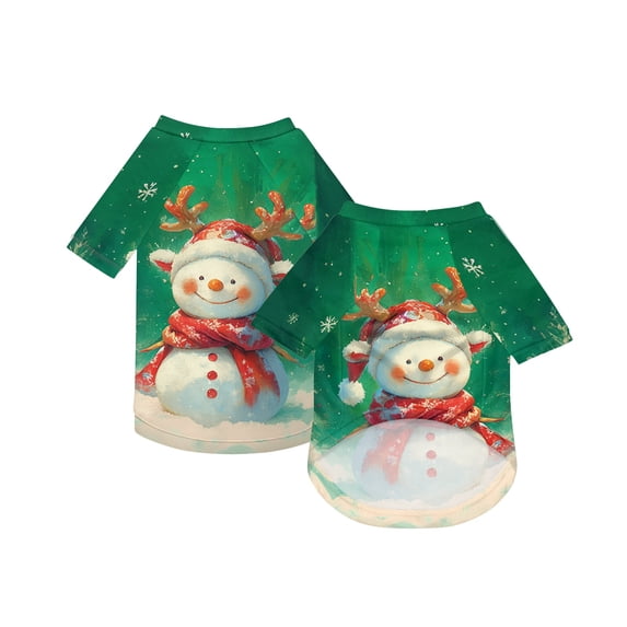 Christmas Dog Pajamas Xmas Pet Pjs with Snowman Elk Patterns Christmas Dog Onesie Jumpsuits Jammies Clothes Stretchy Shirts Comfy Outfit Costume Apparel for Small Medium Large Dogs