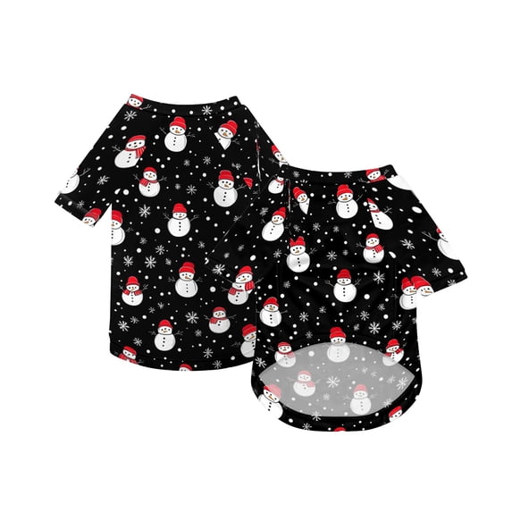 Christmas Dog Pajamas Xmas Pet Pjs with Snowman Elk Patterns Christmas Dog Onesie Jumpsuits Jammies Clothes Stretchy Shirts Comfy Outfit Costume Apparel for Small Medium Large Dogs