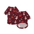 thumbnail image 1 of Christmas Dog Pajamas Xmas Pet Pjs with Snowman Elk Patterns Christmas Dog Onesie Jumpsuits Jammies Clothes Stretchy Shirts Comfy Outfit Costume Apparel for Small Medium Large Dogs, 1 of 5