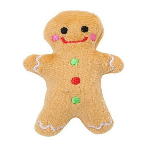 Christmas Dog Plush Toys - Xmas Small Cute Pet Puppy Soft Toy Set for Small Dogs Cats