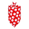 thumbnail image 1 of Christmas Dog Scarf - 1 Pack Double-Sided Christmas Patterns Dog Scarf For Boys And Girls Highs Quality Durables Fabric Holiday Bib For Cats And Dogs, 1 of 5