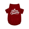 thumbnail image 1 of Christmas Dog Shirt for Medium & Large Dogs – Red Polyester Pet Outfit for Holiday Parties, Autumn & Winter Casual Puppy Clothing, M, 1 of 5