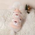 thumbnail image 1 of Christmas Dog Sweater 11.81x7.87in Santa Claus Knitted Pet Coat Holiday Winter Pink Pullover for Small Dogs, 1 of 6