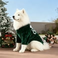 thumbnail image 1 of Christmas Dog Sweater – Holiday Pet Apparel, Green Plaid Puppy Clothes, Easy Snap Winter Coat, Photo-Ready Festive Outfit, XL Breed Xmas Gift, 1 of 6