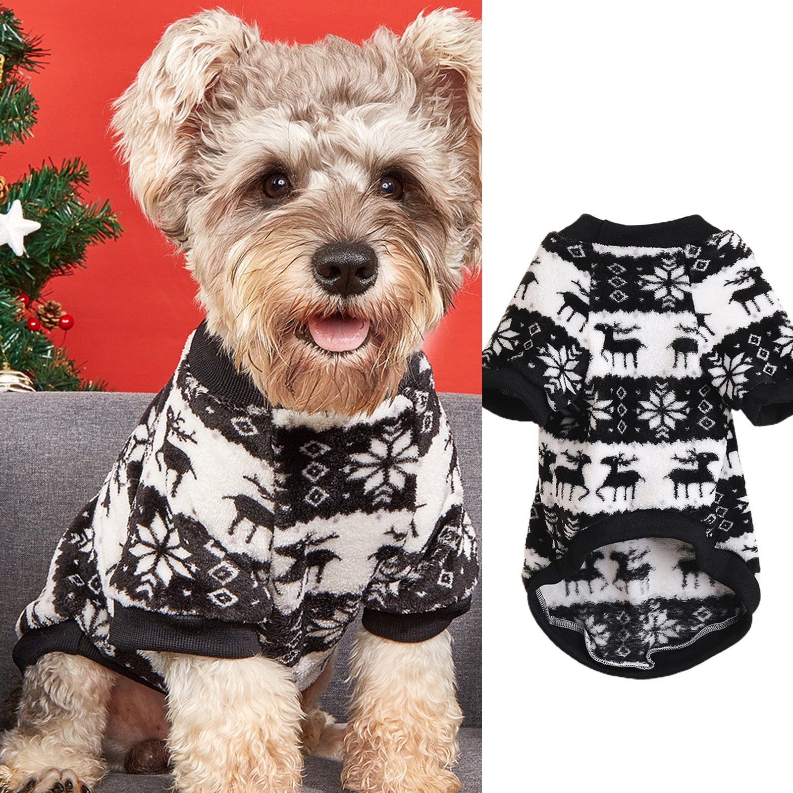 Christmas sweater for small dog hot sale