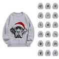 thumbnail image 1 of Christmas Dog Sweatshirt for Women 2025 Long Sleeve Crewneck Puppy Graphic Pullover Top for Dog Lover, 1 of 1