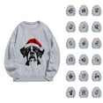 thumbnail image 1 of Christmas Dog Sweatshirt for Women 2025 Long Sleeve Crewneck Puppy Graphic Pullover Top for Dog Lover, 1 of 1