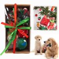 thumbnail image 1 of Christmas Dog Toy Gift Set – Interactive Chew Rope & Ball Collection, Holiday Teething Training Accessories, Plush Sound Making Play Toys, Indoor Festive Pet Entertainment Bundle, 1 of 9