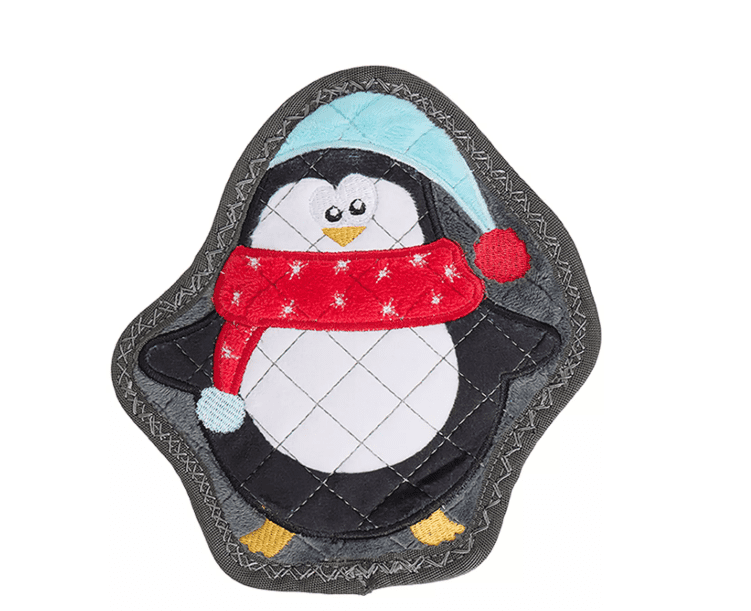 Christmas Dog Toy Joyhound Rip Roarin' Tough Plush Penguin Holiday Squeaker Dog Toy - Aggressive Chewers