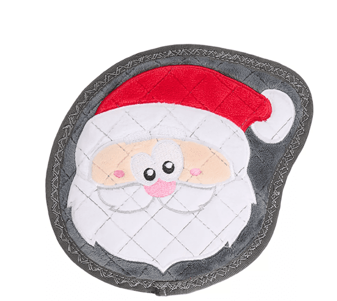 Christmas Dog Toy Santa Claus Joyhound Rip Roarin' Tough Plush Santa Claus Holiday Squeaker - Aggressive Chewers