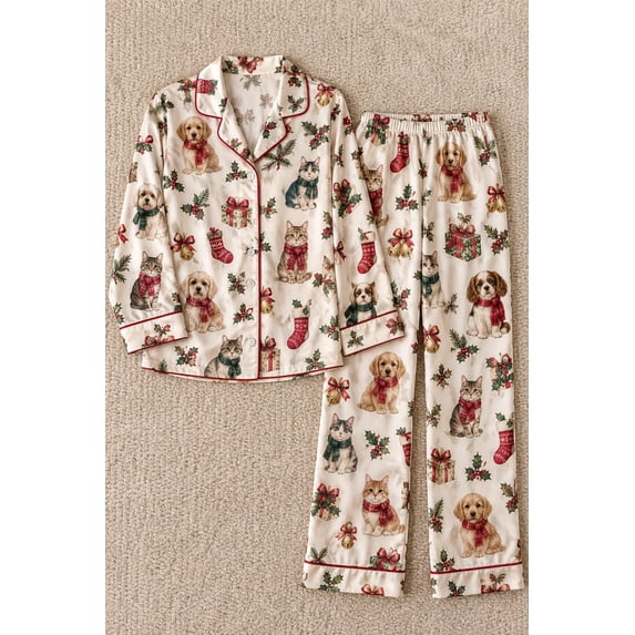 Christmas Dogs, Cats, Stockings, Gifts, Holly, JEANNELABER - Walmart.com