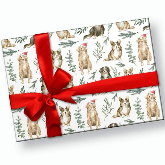 Christmas Dogs Wrapping Paper