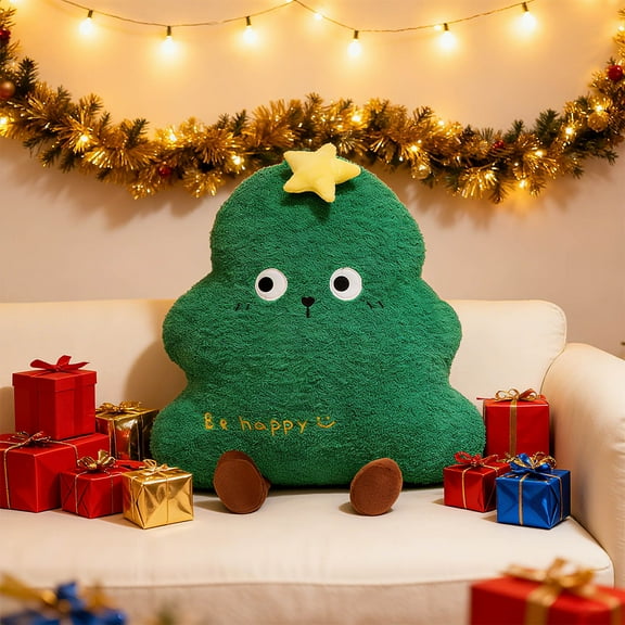 Christmas Doll under $5! Cagogo Christmas Tree Doll Plush Teddy Bear, Sofa Decoration Pillow, Holiday Season Decor, Cute Gift forKids, Festive Home Accessory, Soft PlushToys