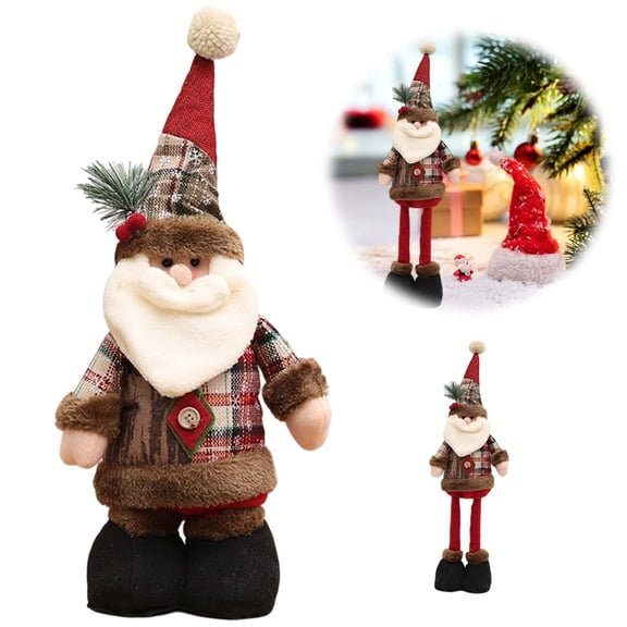 Christmas Doll Christmas Decoration Ornaments Window Tabletop Decor Doll Cute Adjustable Telescopic Xmas Party Decoration Supply