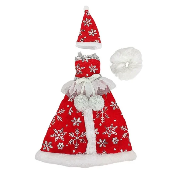 Christmas Doll Clothes for Barbie Dresses Gown,New Year's Dress Up