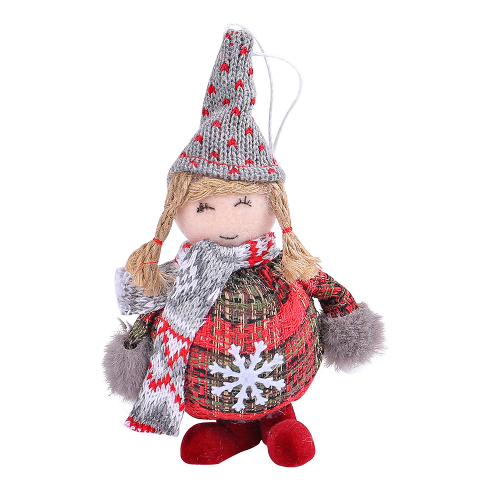 Christmas Doll Ornament Santa Snowman Girl Reindeer Stuffed Gnome Doll