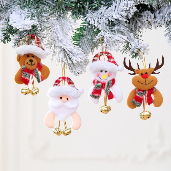 Christmas Doll Pendant Ornament, Handmade Holiday Tree Decor for Christmas, Family Gathering Stocking Stuffer, Small Figurine for Mantel Display and Seasonal Celebration Sopatenor