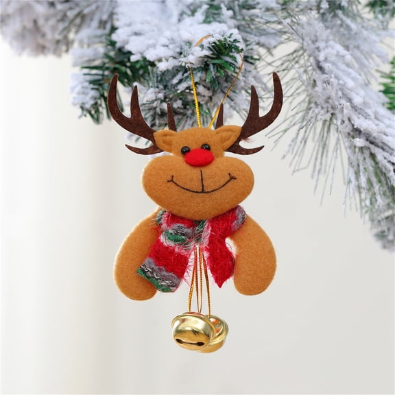 Christmas Doll Pendant Ornament, Handmade Holiday Tree Decor for Christmas, Family Gathering Stocking Stuffer, Small Figurine for Mantel Display and Seasonal Celebration Sopatenor