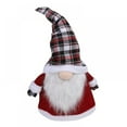 thumbnail image 1 of Christmas Doll Tree Topper,Cute Plaid Hatted Gnomes Doll Tree Topper Hat,Large Santa Gnomes Plush Doll Tree Topper Xmas Ornaments,Christmas Tree Decor Holiday Home Decorations(26in), 1 of 7