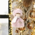 thumbnail image 1 of Christmas Dolls Plush Ornaments Soft Holiday Decorations Four Colors Cute Hanging Doll for Tree Fireplace Kids Gift Home Festival Decor 1 Pack, 1 of 5
