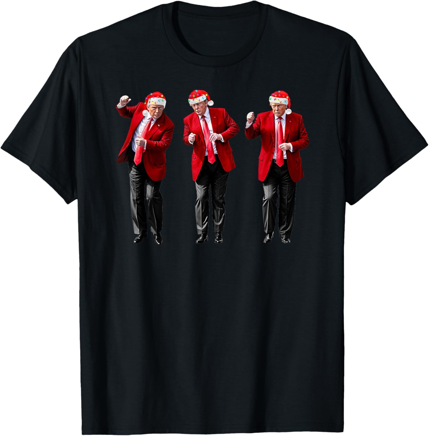 Christmas Donald Trump President 2024 Dancing Funny Santa TShirt