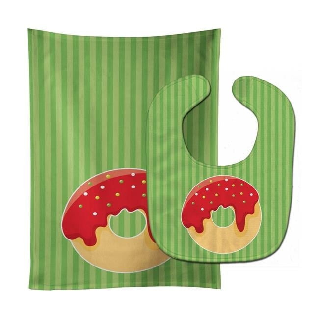 Christmas Donut Baby Bib & Burp Cloth