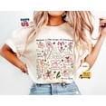 thumbnail image 1 of Christmas Doodle Tee, Retro Holiday Shirt, 1 of 5