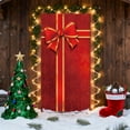 thumbnail image 1 of Christmas Door Cover 185*90/180*90Cm,Christmas Door Curtain Ensigns Outdoor Photo Christmas Day Party Elves Celebration Decoration Background Hanging Decoration Hanging Fabric, 1 of 6