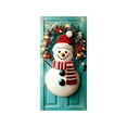 thumbnail image 1 of Christmas Door Cover 35 x 71 Inch, Santa Claus Pattern Polyester Hanging Decoration for Xmas Front Door, Wall, Table & Holiday Party, 1 of 5