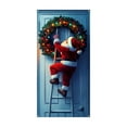 thumbnail image 1 of Christmas Door Cover 35 x 71 Inches – Santa Claus Design Polyester Holiday Door Banner – Indoor/Outdoor Christmas Decoration for Front Door, Wall or Party Background, 1 of 5