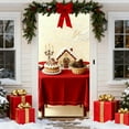 thumbnail image 1 of Christmas Door Cover 35 x 72 in – Stereoscopic Embroidery Polyester Curtain for Door and Wall, Holiday Decoration for Indoor Outdoor Use, Party Backdrop or Tablecloth, 1 of 4