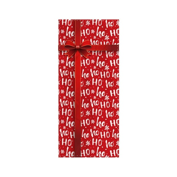 Christmas Door Cover – 70.8x31.5in Hanging Decoration for Holiday Ambiance, Wrinkle-Resistant Fabric for Home, Shop, Office & Party Entryways