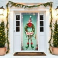 thumbnail image 1 of Christmas Door Cover 72x35 Inch Christmas Gnome Hanging Banner Backdrop Photography Background Decoration Gnome Door Banner Winter Xmas New Year Holiday Party I, 1 of 6