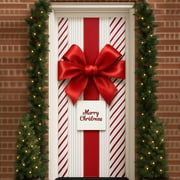 Christmas Door Cover 72x35 Inch Christmas Gnome Hanging Banner Backdrop Photography Background Decoration Gnome Door Banner Winter Xmas New Year Holiday Party S