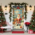 thumbnail image 1 of Christmas Door Cover Christmas Decoration Party Supplies Santa Claus Banner for Front Door Xmas Large Photography Background Christmas Party Backdrop, 1 of 6