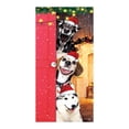 thumbnail image 1 of Christmas Door Cover Decoration – 78.84×35.43 in Red Polyester Tapestry for Front Door, Holiday Party, Indoor or Outdoor Christmas Decor, 1 of 5