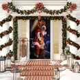 Christmas Door Cover Decoration Christmas Background Front Door