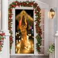 thumbnail image 1 of Christmas Door Cover Decoration Christmas Door Cover Door Hanging Party Decoration Door Cover Tapestry, 1 of 2