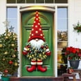 thumbnail image 1 of Christmas Door Cover Decoration Merry Christmas Door Hanging Banner Backdrop with Red Hat Door Cover Photography Background Winter Xmas New Year Decor(C), 1 of 5