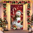 thumbnail image 1 of Christmas Door Cover Decoration Snowman Front Door Cover,2025 Christmas Front Door Decoration,Christmas Snowman Door Banner,Elastic and Halloween Front Door Cover Holiday Decor, 1 of 2