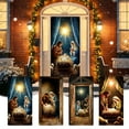 thumbnail image 1 of Christmas Door Cover Decorationes Jesus Nativity Scene Christmas Fabric Door Decoration Hanging Front Door Banner Party Backdrop Photo Background Winter Holiday New Year Xmas Home Party Decor, 1 of 9