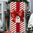thumbnail image 1 of Christmas Door Cover Decorations, Christmas Front Door Banners with Big Bow, Festive Holiday Door Hanging Decor for Indoor and Outdoor Use, 1 of 6