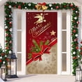thumbnail image 1 of Christmas Door Cover Elastic,New Stretch Fabric,79in Funny Front Door Covers,Festive Party Home Decor,F, 1 of 4